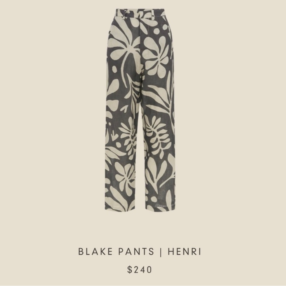 ISO - soleil soleil Blake pants - henri. SiZe M or L